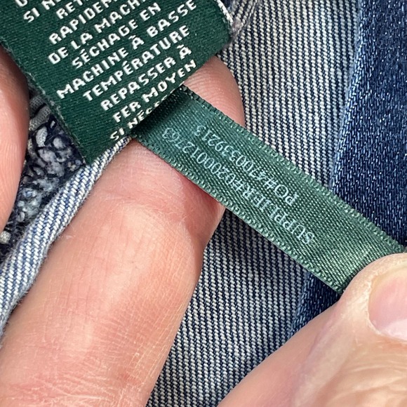 Lauren Ralph Lauren Blue Premier Straight Jeans Womens Size 4 Stretch Denim - Picture 10 of 14